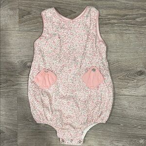 Floral Pink Baby Romper